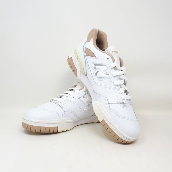 New Balance 550 White Tan Walking Casual Shoe Sneaker Womens Size 9 US BBW550JM - Picture 10 of 12